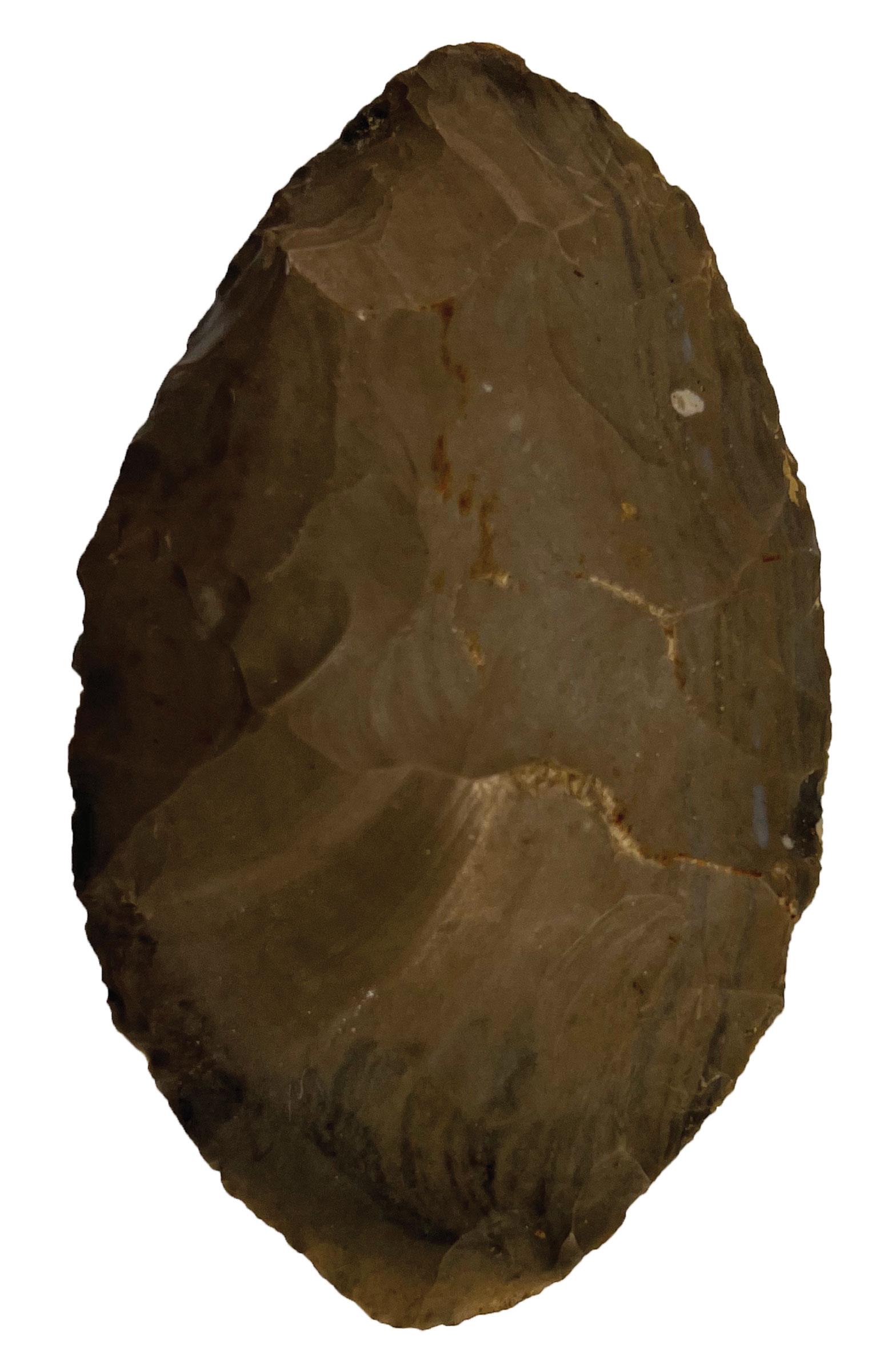 4 Cache Blades (3 1/2"-4").  Found by Buddy Scheideggar in Spencer Co, IN.  Above average blades. (1 of 4)