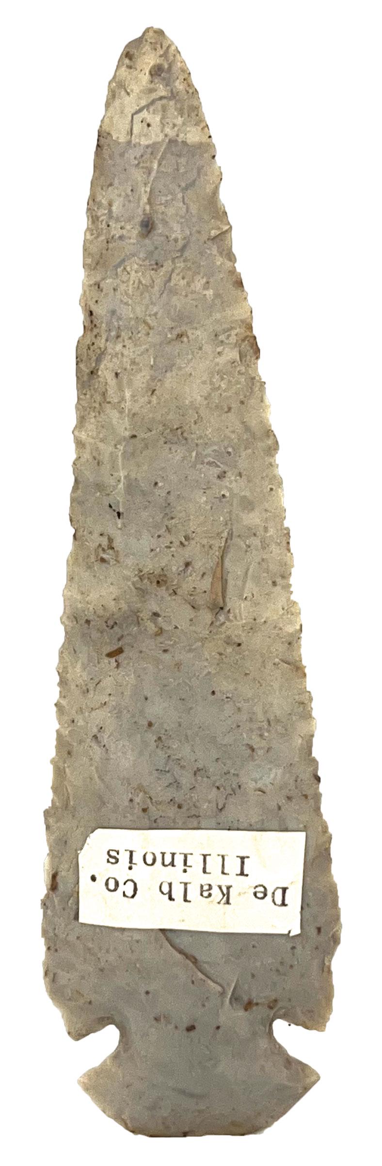 5 7/8" Dovetail. Dekalb Co, IL. Fine old Dove. Ex-Jim Bennett. Putty COA: 5 7/8" Dovetail. Dekalb Co, IL. Fine old Dove with beveled edges. Glossy Burlington. Ex-Matt Roos, Jim Bennett, Walter Dudkewitz. Putty G9 COA