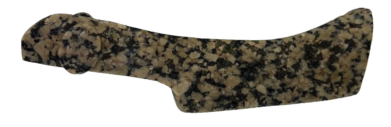 4 3/4" Popeyed Granite Birdstone. Modern. Excellent condition,: 4 3/4" Popeyed Granite Birdstone. Modern. Excellent condition, fully drilled. Nice display