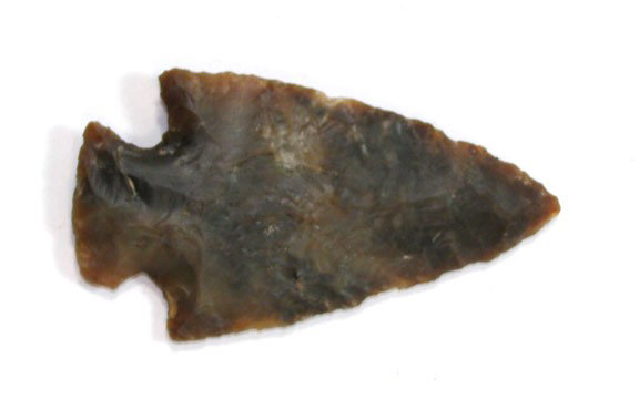 2 7/8" Hopewell. Stark Co, OH. Agatized Flint.: 2 7/8" Hopewell. Stark Co, OH. Agatized Flint. Putty COA