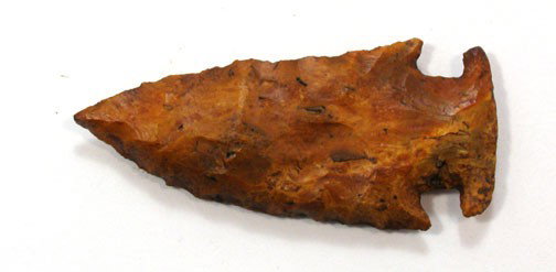 2 11/16" Bolen Beveled. FL. Davis G10 & Tatum COA: 2 11/16" Bolen Beveled. FL. Colorul point. River stained Suwannee River Basin Chert. Davis G10 & Tatum COA's