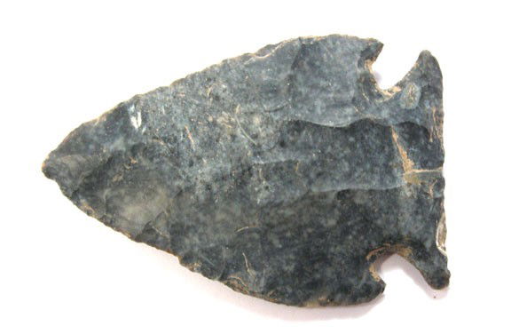 2 1/8" Intrusive Mound Point.. OH. Coshocton.: 2 1/8" Intrusive Mound Point. Ohio. Coshocton. Ex-Mike Sedler, Bob Converse. Nice example of rare point type