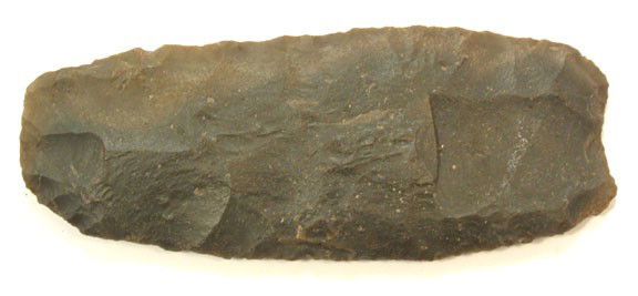 5" Fluted Paleo Square Knife. OH. Davis G10 COA: 5" Fluted Paleo Square Knife. OH. Nice, large example with pronounced flute on one side. Davis G10 Paper