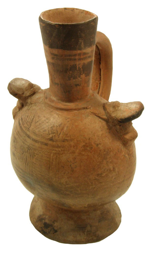 7 5/16" Sican Bottle. Ecuador. Jackson COA: 7 5/16" Sican Fineline Bottle. Ecuador. Solid. Ex-Ryan, Barron. Grandfathered. Jackson COA.