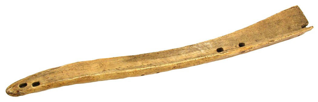 24" Eskimo Sled Runner. Alaska. Walrus tusk.: 24" Eskimo Sled Runner. Alaska. Walrus tusk. Old relic. From early 1900's collection. Great for display