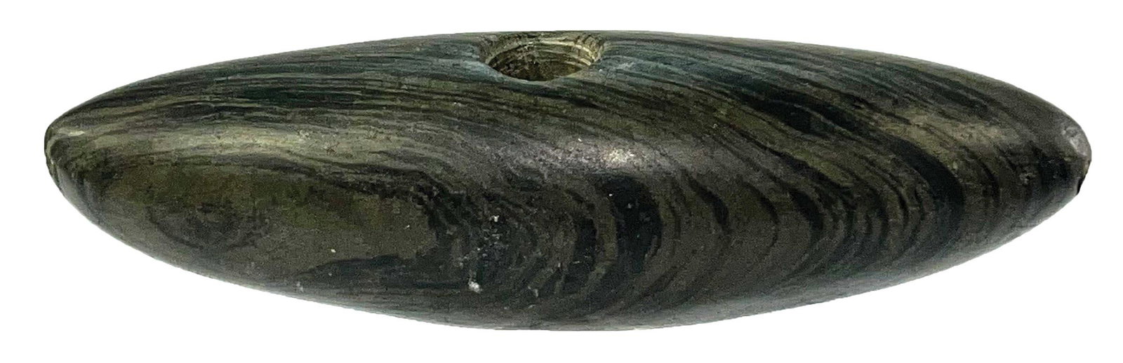 3 7/8" Pick Bannerstone.  Ohio.  Davis G9 COA.  Ed Payne, W. Braun collections . (1 of 6)