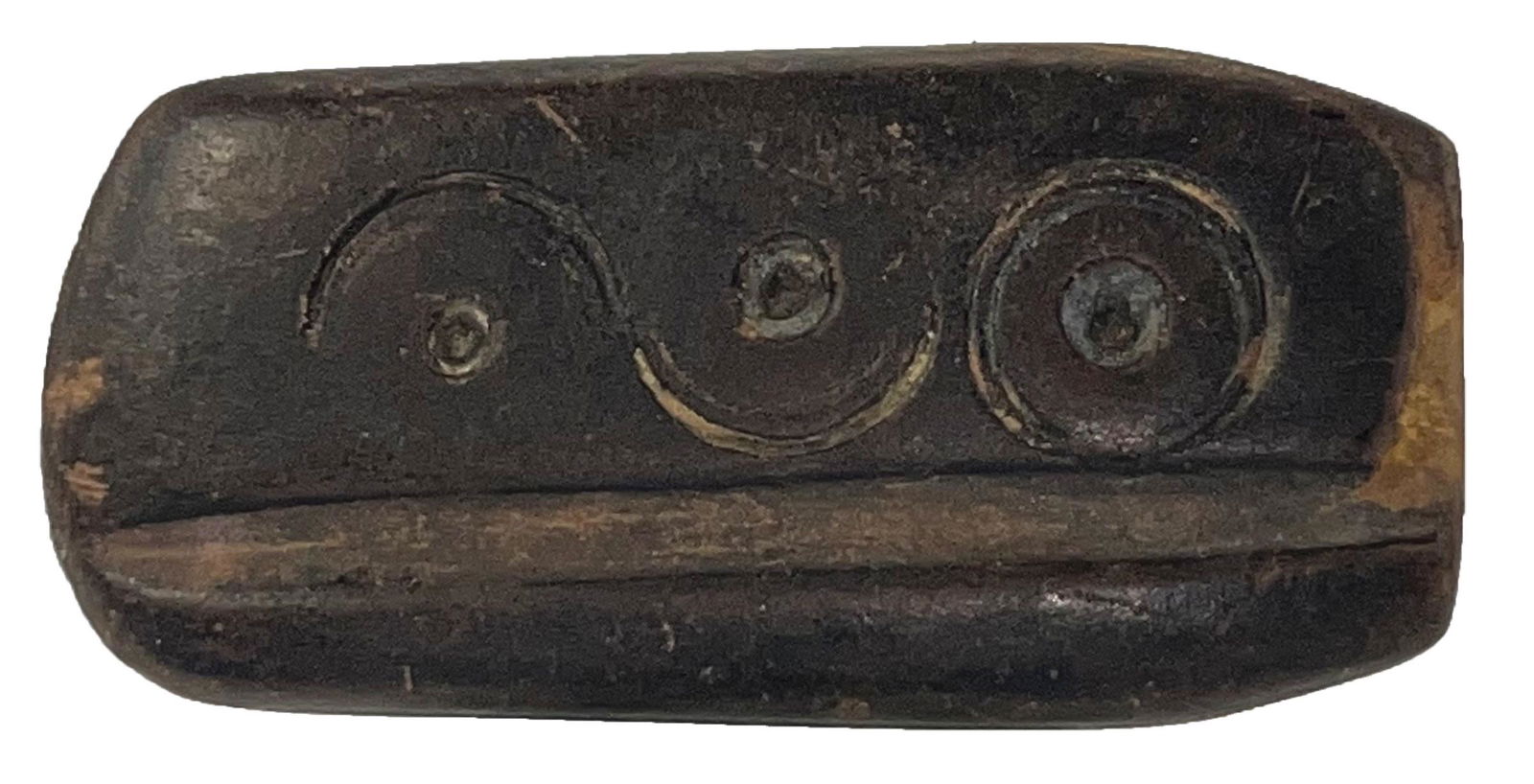 2 11/16" Tablet.  Spiro Mound.  Leflore Co, OK. Wonderfully rare little artifact gem. (1 of 2)