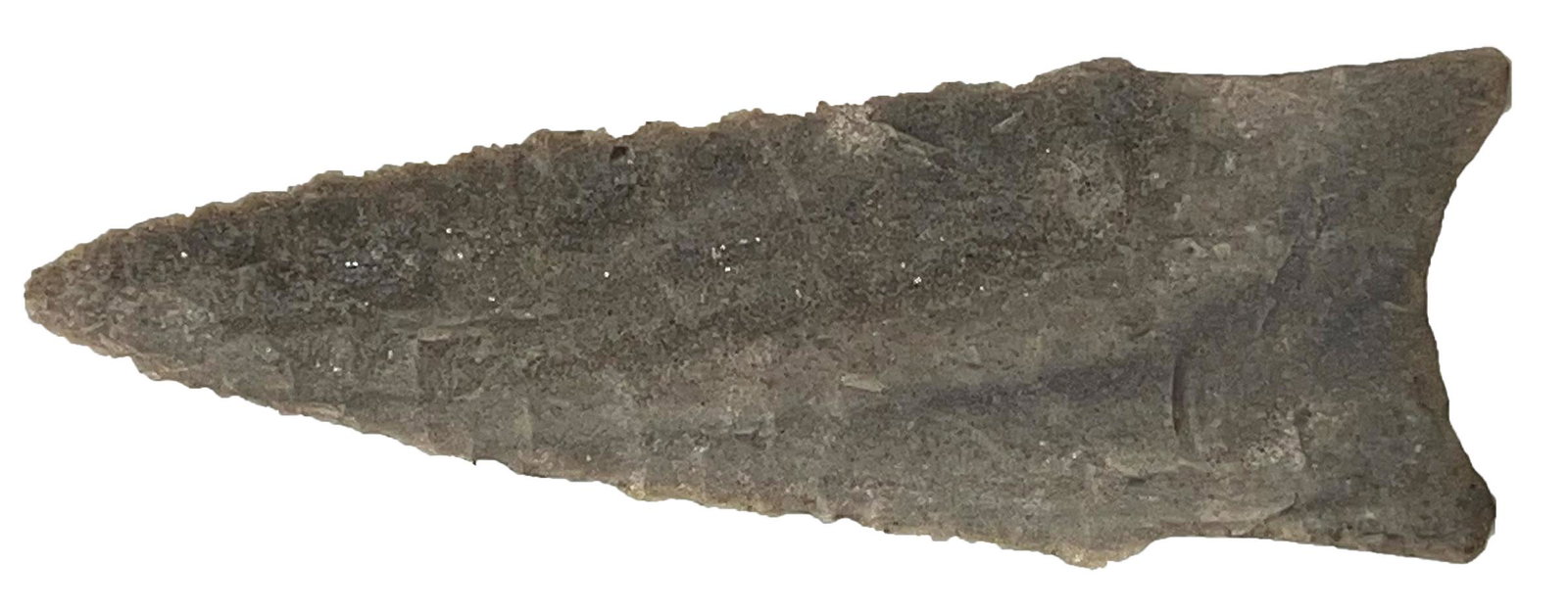 3 9/16" Fluted Hemphill Dalton.  Rogers COA.  Henry Co, MO.  Gray Quartzite. (1 of 3)