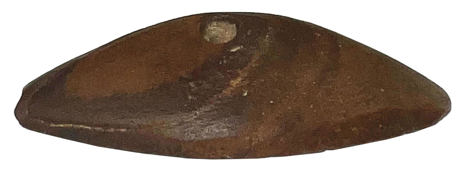 3" Red Slate Boatstone from the William Tiell Collection.  Single hole construction. (1 of 10)