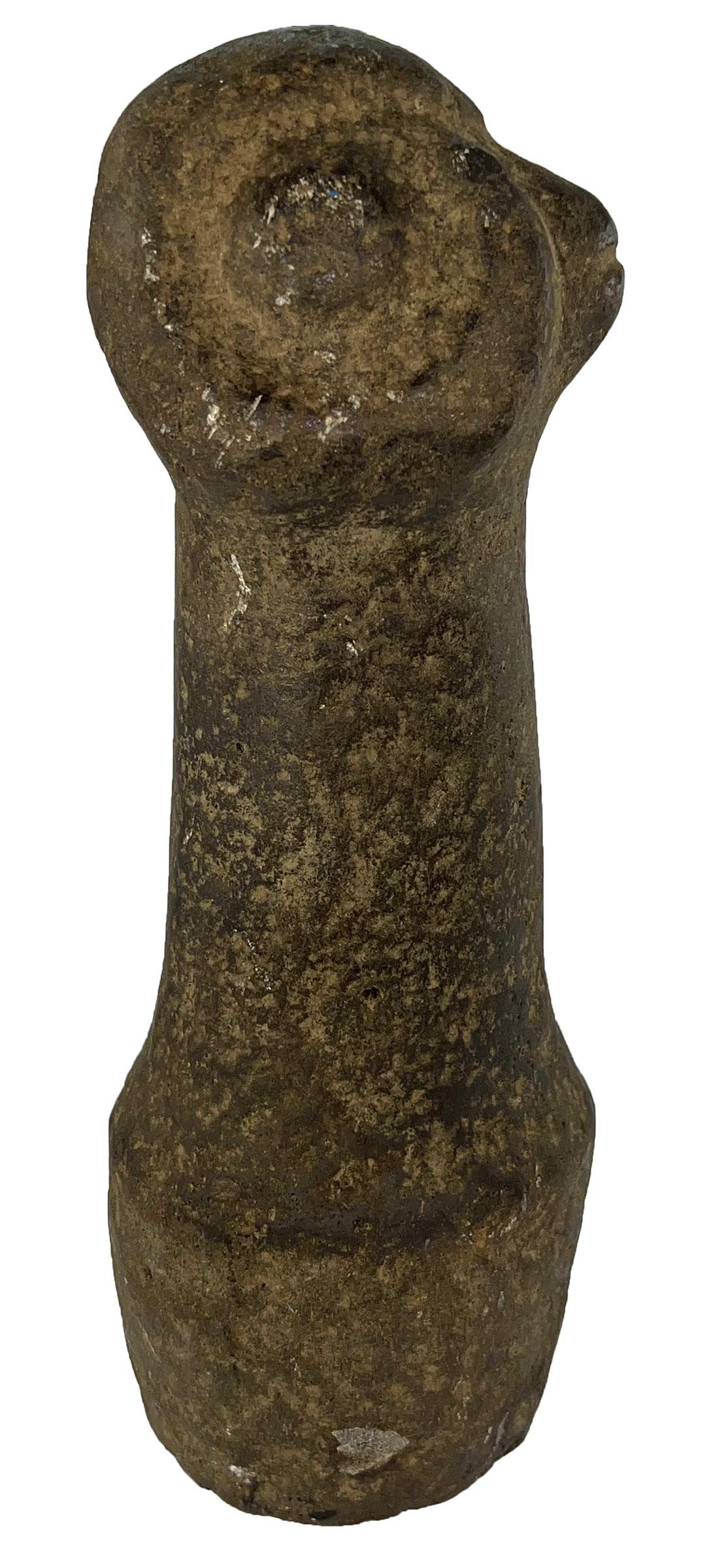 11 1/8" Ram Head Effigy Pestle.  Columbia River, OR.  Large and well made.  G10 (1 of 11)