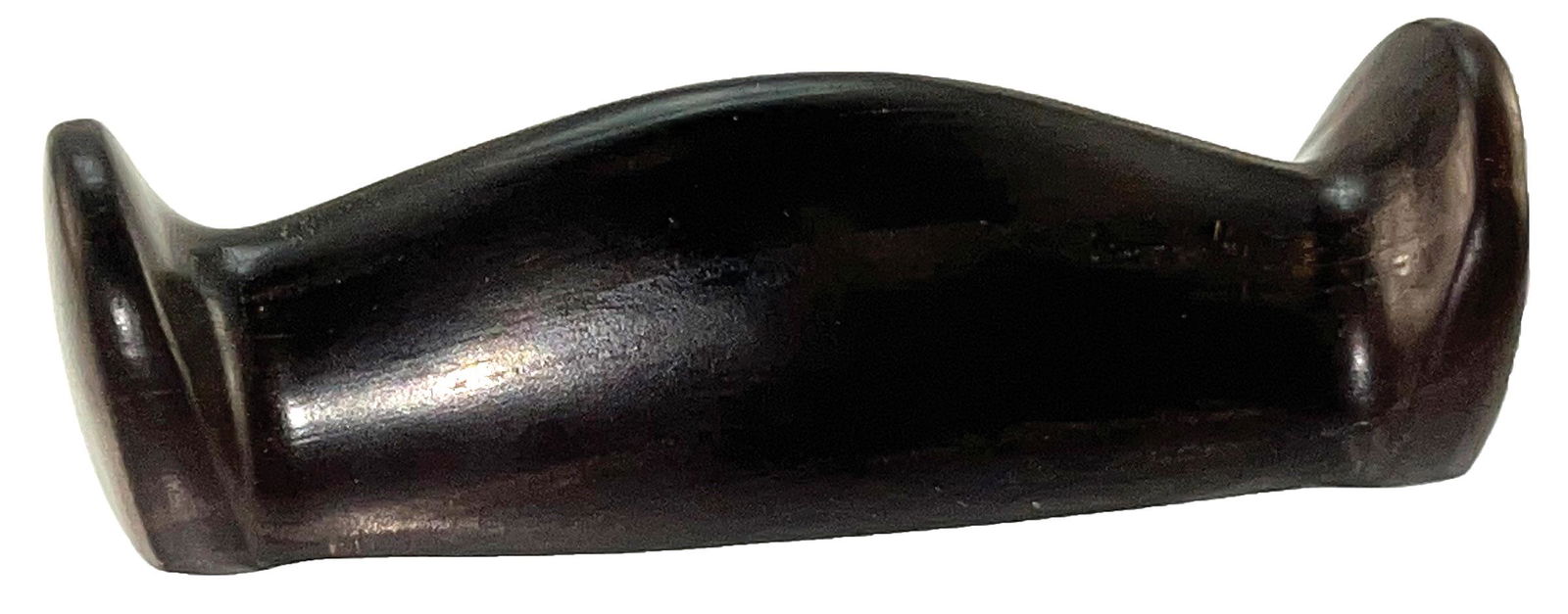 4" Bar Amulet. IL. Made of a banded material that was over-cleaned and or buffed. (1 of 6)