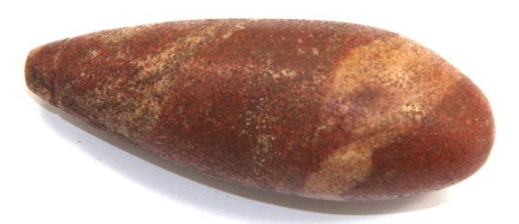 2 5/8” Ohio Plummet. Colorful Pipestone. Ex-Rober: 2 5/8” Ohio Plummet. Colorful Pipestone. Ex-Jack Roberts