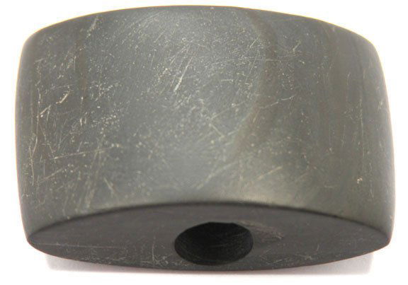 2 1/2” Bannerstone. Harrison Co, IN. Ex-Erdmann: 2 1/2” Bannerstone. Harrison Co, IN. Black Slate. Ex-Tom Erdmann. FB Ralph Kent. Putty Paper