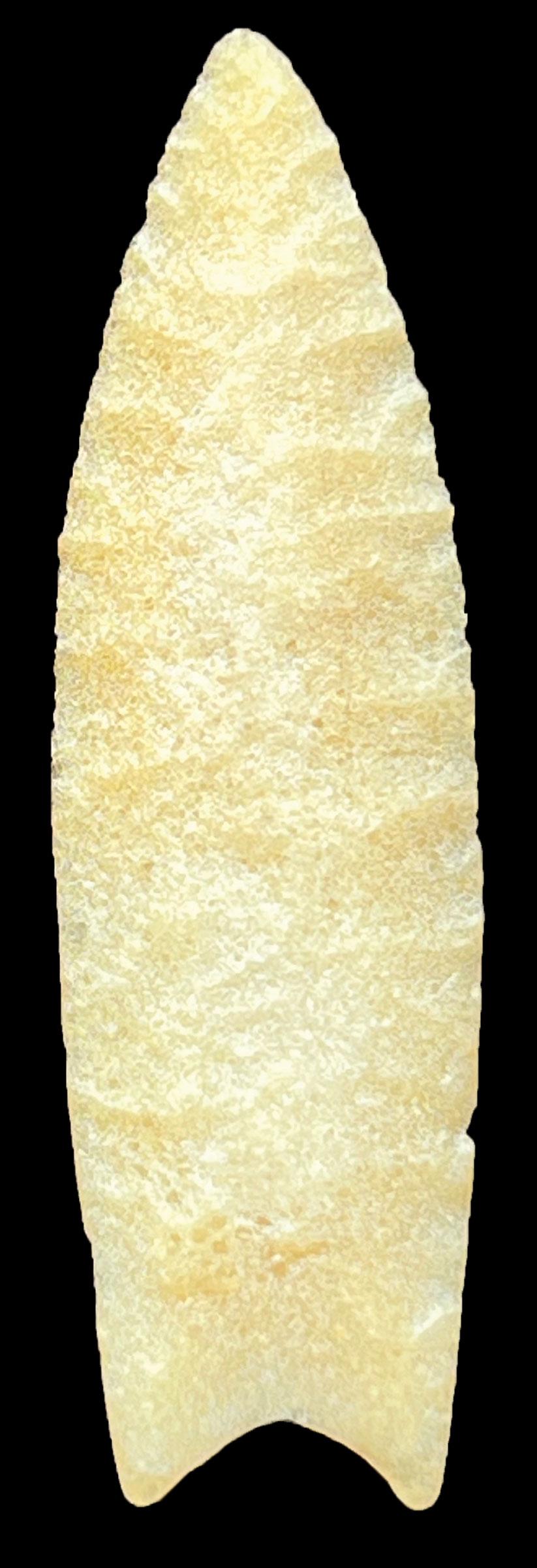 2 1/2" Plainview. Ogle Co, Il. Wonderfully Thin And Well Flaked. Translucent Hixton. G10. Auction