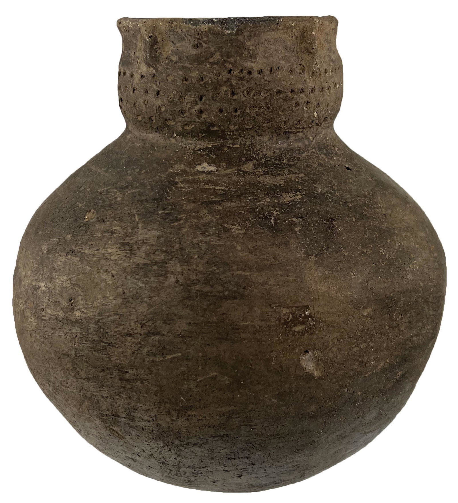 6 1/4" H. Campbell Punctate Compound Jar. Dickey COA. Pemiscot Co, MO. Classic: 6 1/4" H. Campbell Punctate Compound Jar. Pemiscot Co, MO (Brooks). Classic punctated top with faux straps. Bowl rings solid. No apparent repair. Found by Marvin McKinney in 1960's. Dickey COA