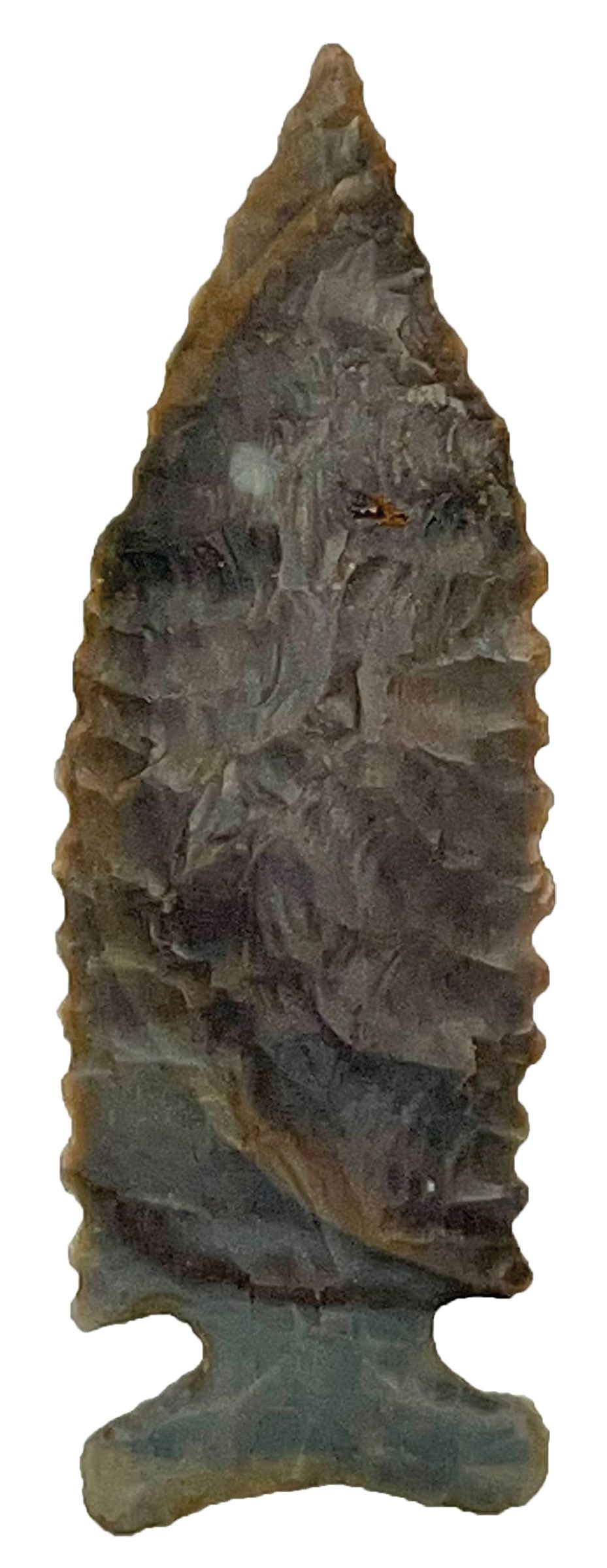 3 1/8" Big Sandy.  Hardin Co, KY.  High grade Hornstone.  Serrated edges.  Fine flaking. (1 of 3)