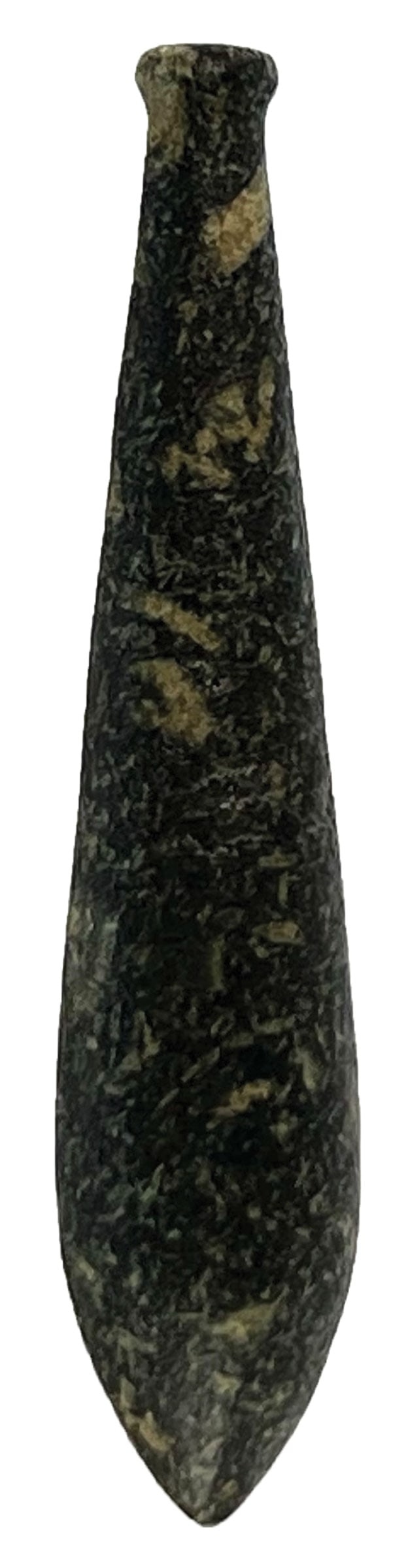 3 3/4"Porphyry Plummet.  Adams Co, IN (Berne).  Ex-Ray Frazer (1 of 2)