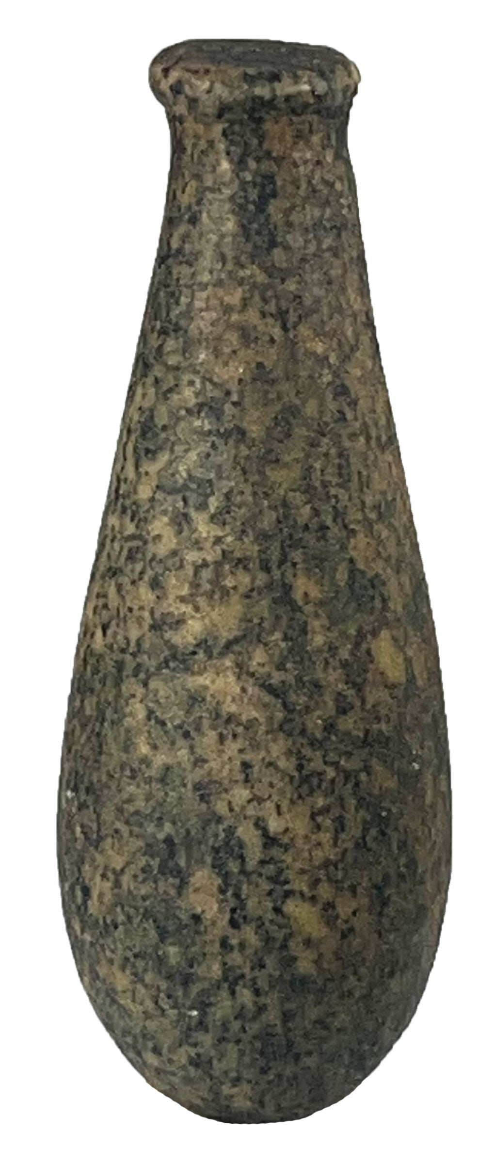 2 2/8" Hardstone Plummet. Bond County, Illinois. Ex Col. Jack Roberts and Bill Rowlett. COA: 2 2/8" Hardstone Plummet. Bond County, Illinois. Ex-Col. Jack Roberts and Bill Rowlett. Putty COA.