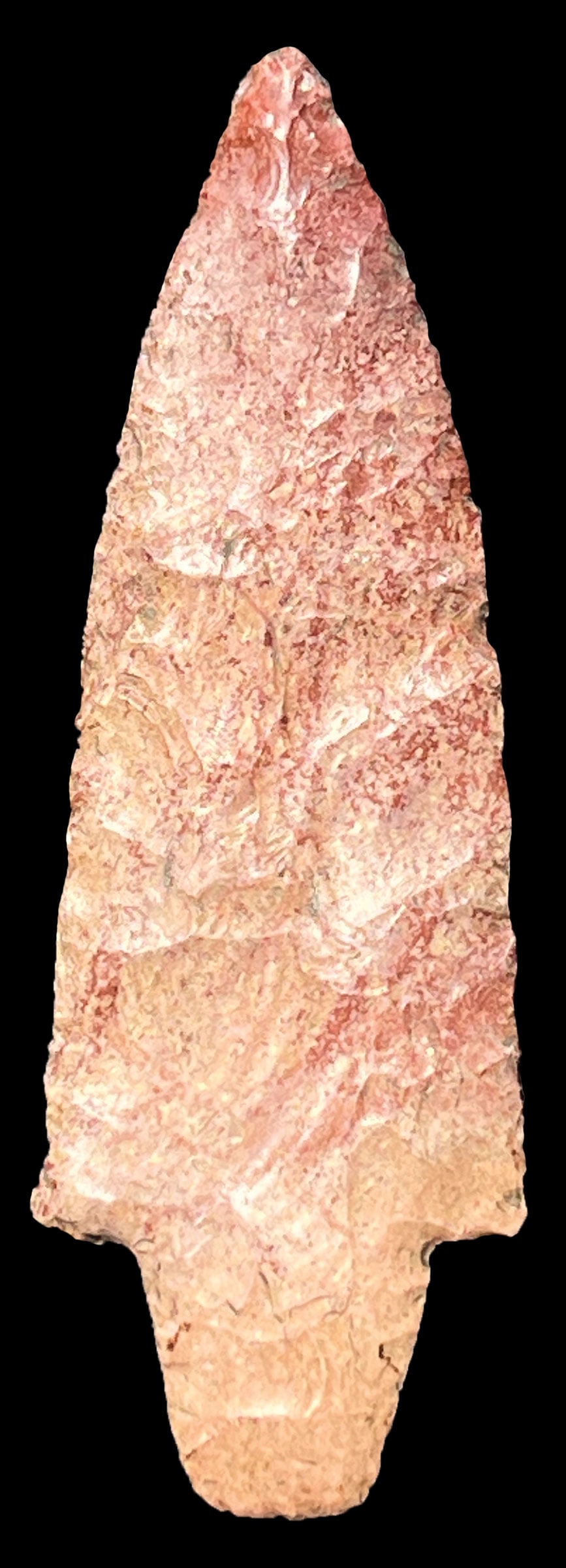 4 7/8" Dickson. Colorful, Heat Treated Crescent Quarry. Exdale Rector