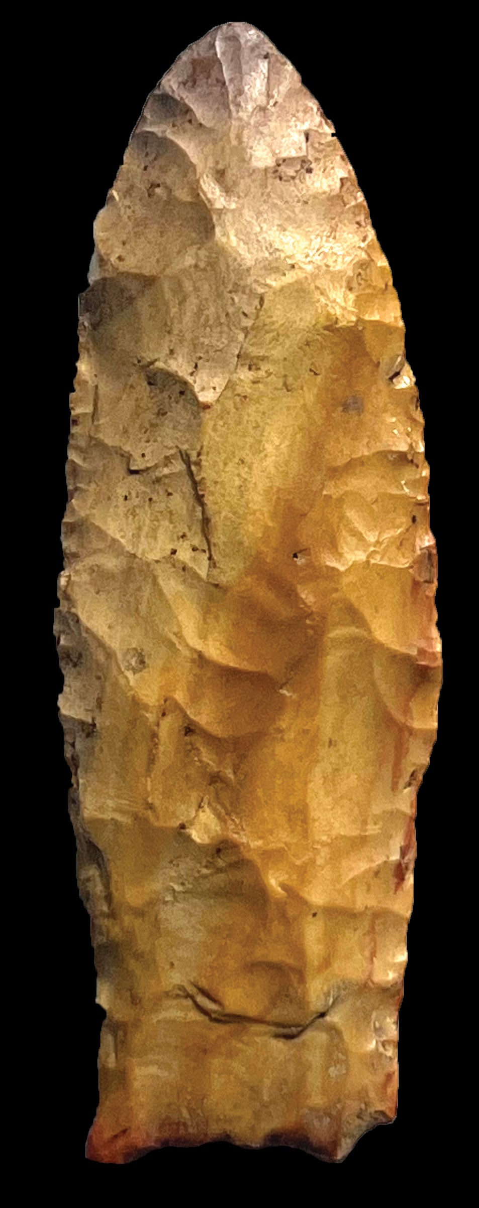 3 7/16" Clovis.  Breckenridge Co, Kentucky.  Ex-Pete Galleck, Leslie Pfeiffer. (1 of 3)