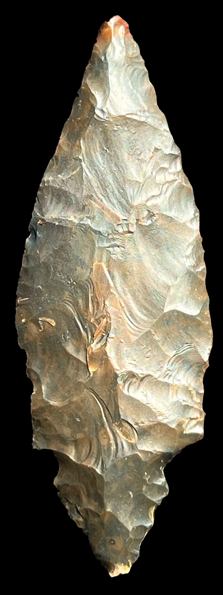 3 11/16" Fulton Turkeytail.  Grayson Co, KY.  Sonora.  Very thin.  Ex-Dale Rector.  Pictured (1 of 4)