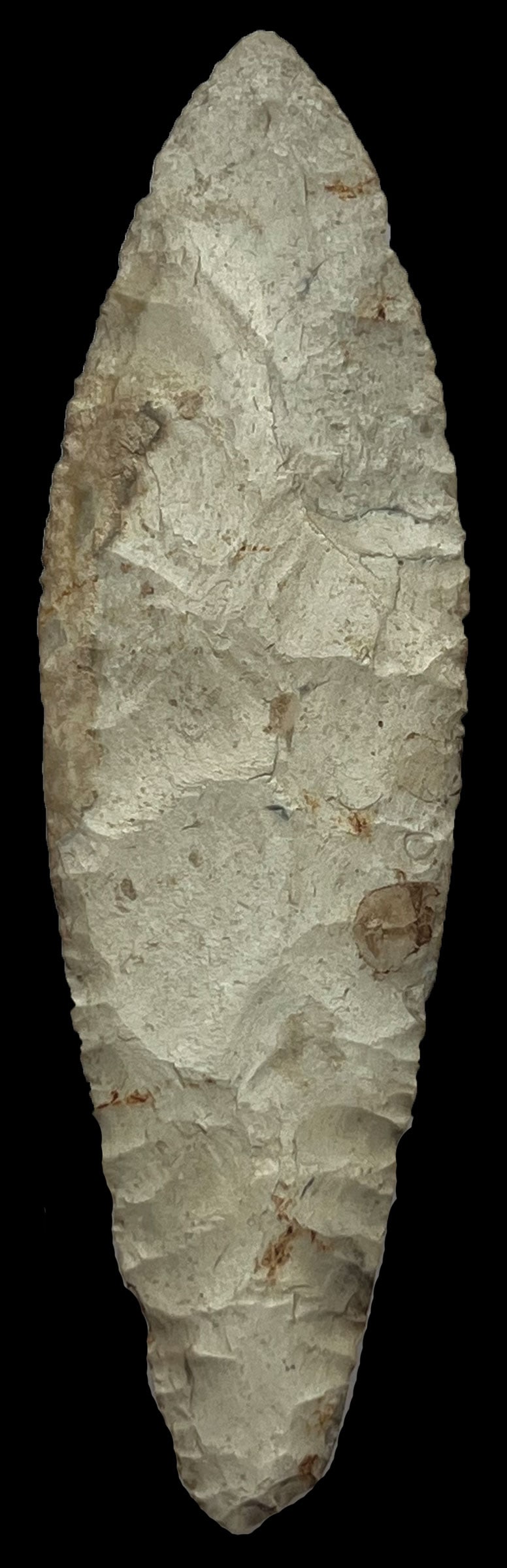 7 " Ramey Knife.  St. Clair Co, IL.  Large Mississippian blade.  Ex-Dean Mesnard. (1 of 2)