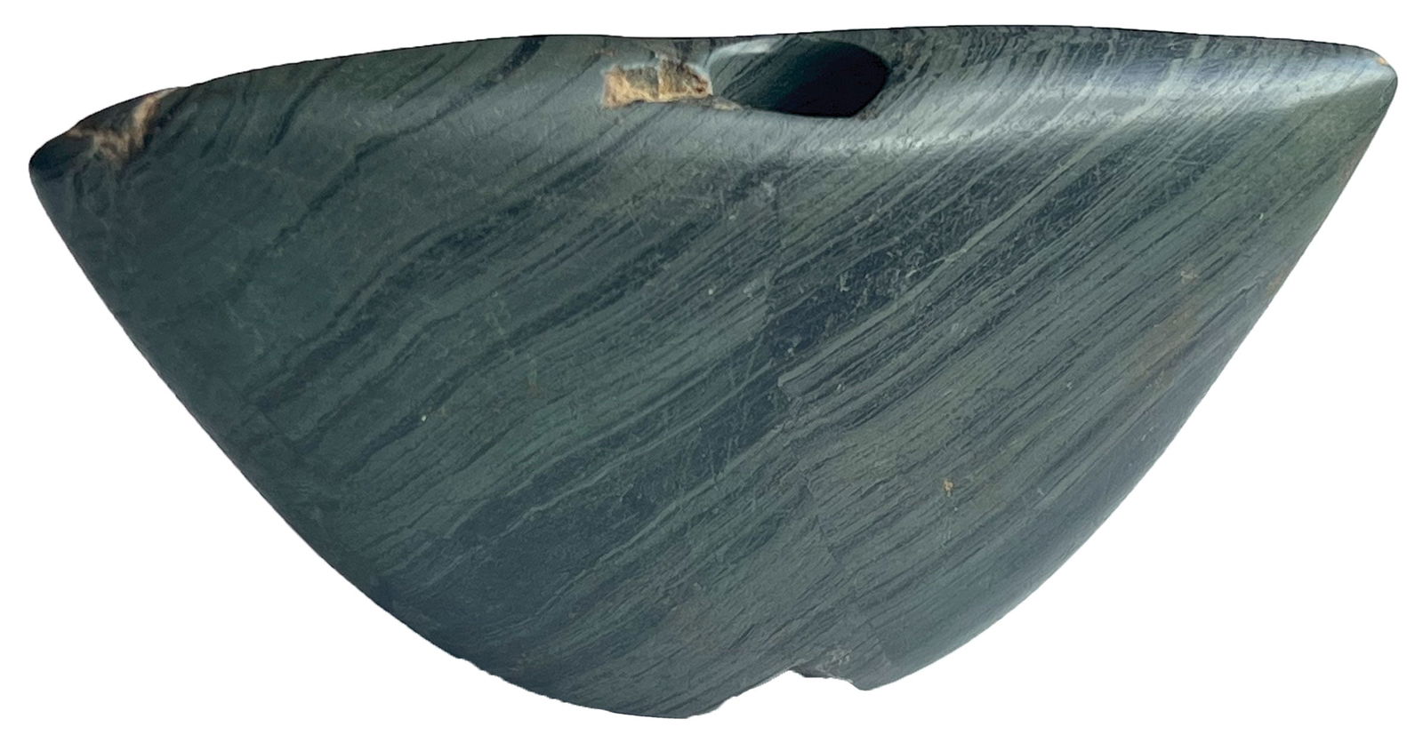 4 1/8" Slate Winged Bannerstone.  Ex-Larry Swann (1 of 6)