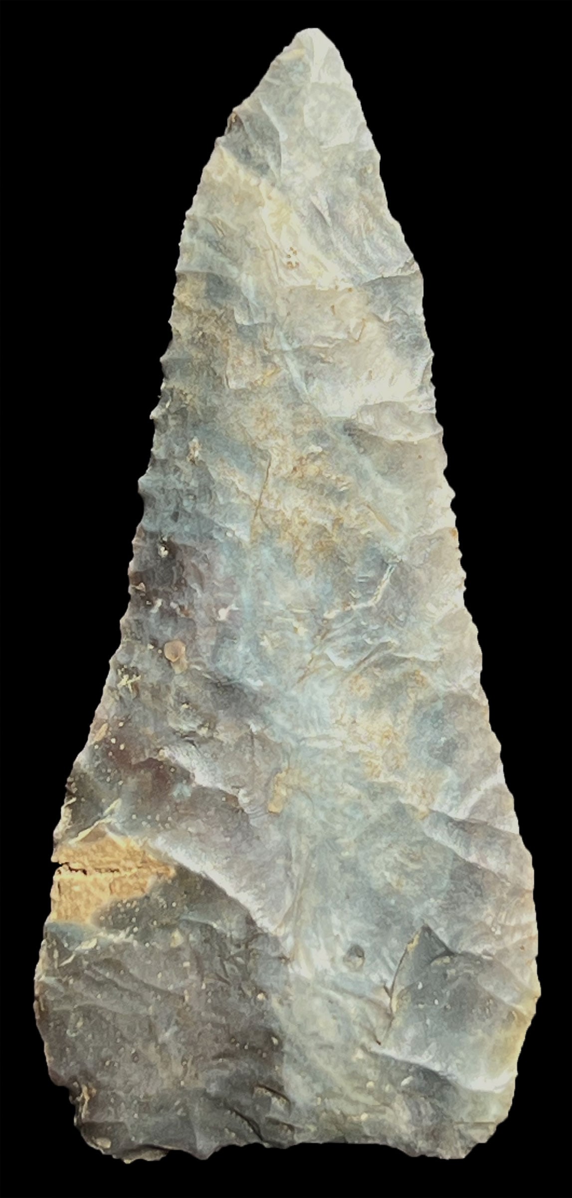 2 1/4" Colorful Sonora Blade.  Hardin Co, KY.  Ex-Dale Rector. (1 of 2)