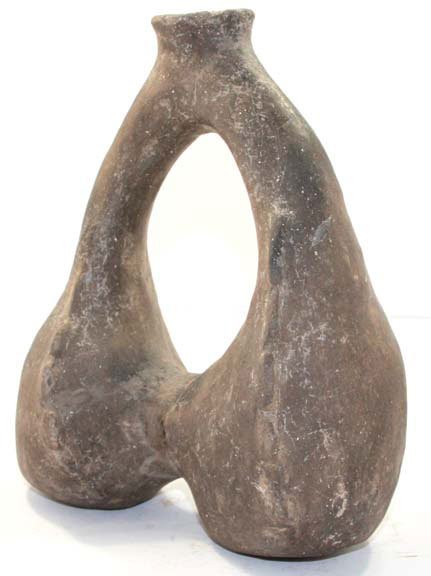 Double Conch Shell Effigy Bottle. Pict Hathcock: Sale Highlight. 7 3/4” Double Conch Shell Effigy Bottle. Phillips Co, AR. Pictured in Hathcock’s Quapaw Book, pg 71. Minor restoration. Ex-Kevin Pipes, John DeLime. Very rare