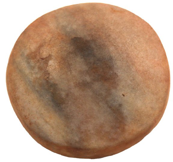 3 3/8” Quartz Biscuit Discoidal. Roane Co, TN: 3 3/8” Quartz Biscuit Discoidal. Roane Co, TN. Pipes Collection