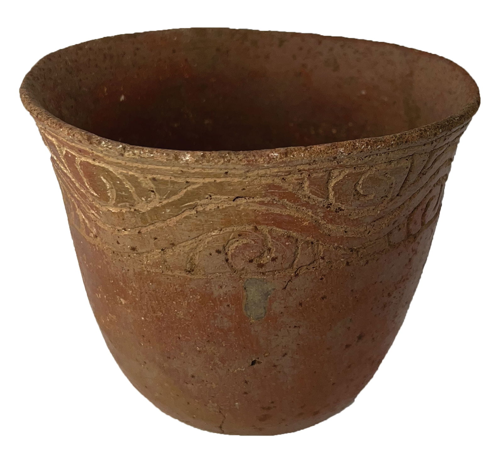 4 1/4" Red Avery Jar. Arkansas. Recovered along The Red River. (1 of 3)