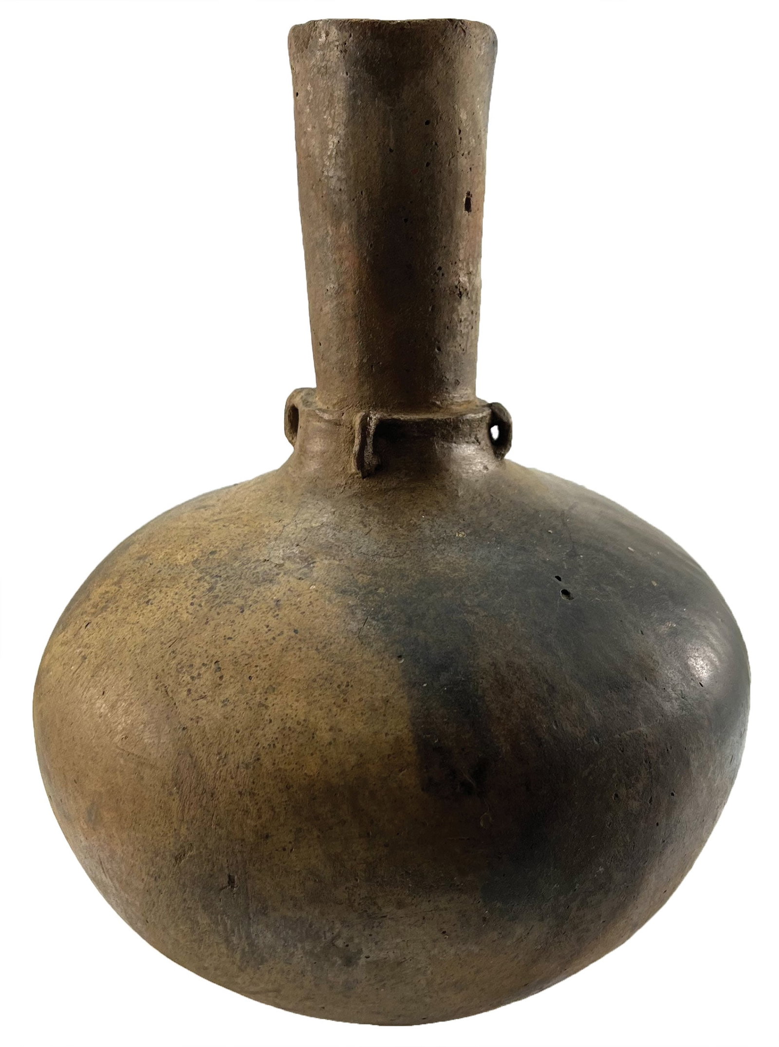 9" Tall by 6 1/2" D. Pottery Compound Water Bottle. (1 of 3)