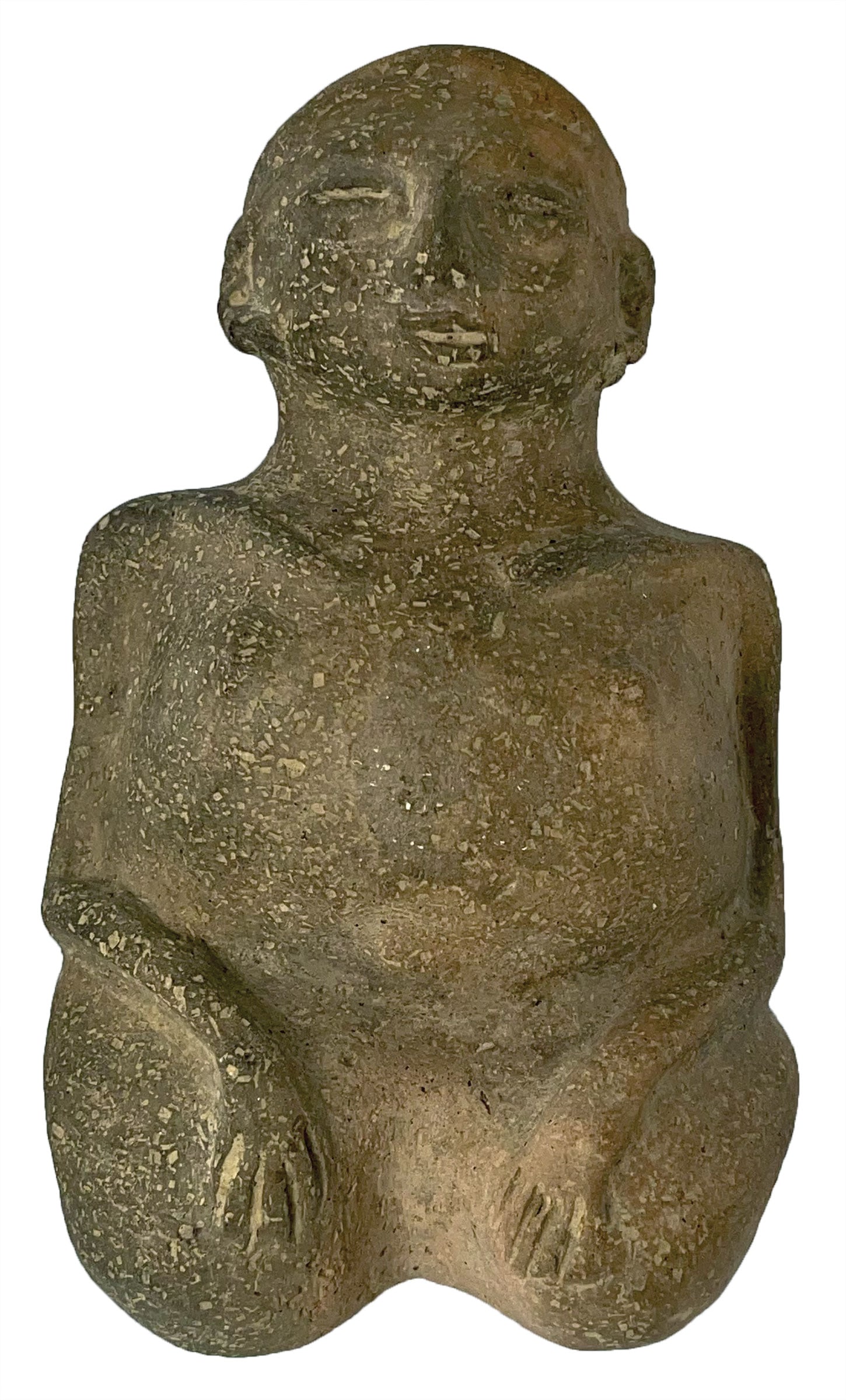 5 1/4" Tall Human Effigy Bottle. Southern Missouri. (1 of 4)