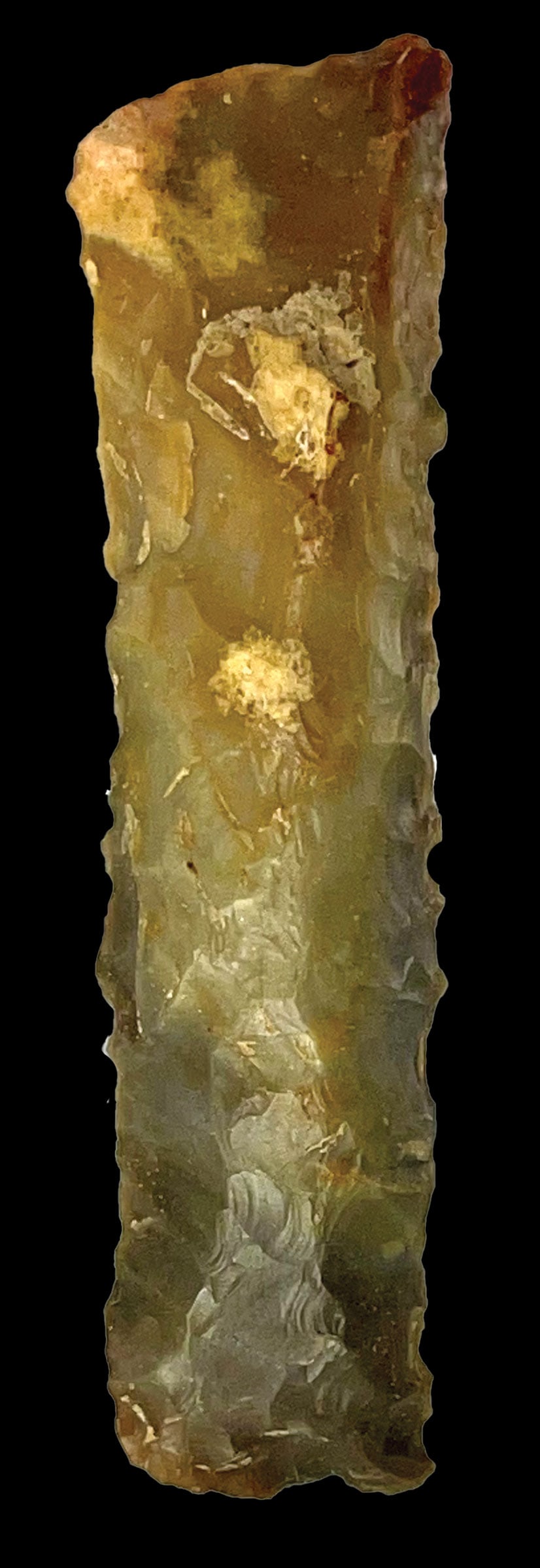 3 3/16" Watts Cave. Made from Sonora Flint. Kentucky. (1 of 2)