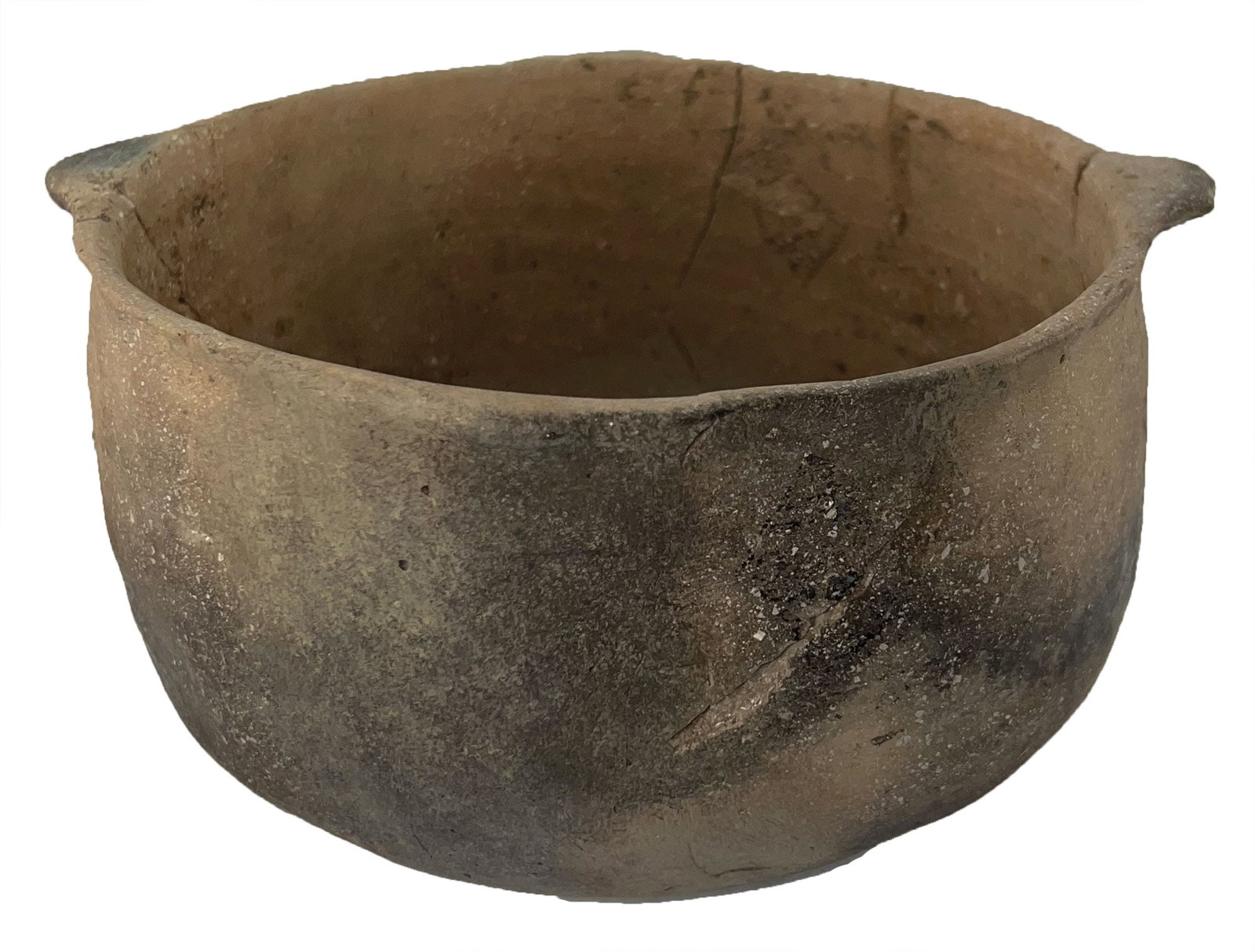 8" Pottery Bowl with four tabs. Hickman Co, KY. Ex Steve Dowell (1 of 3)