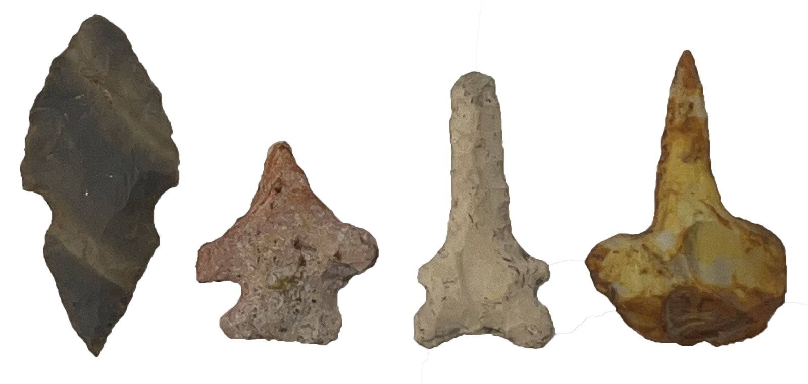 2 1/8" Turkeytail and 3 Drills (1 1/4-1 7/8"). Tennessee. (1 of 2)