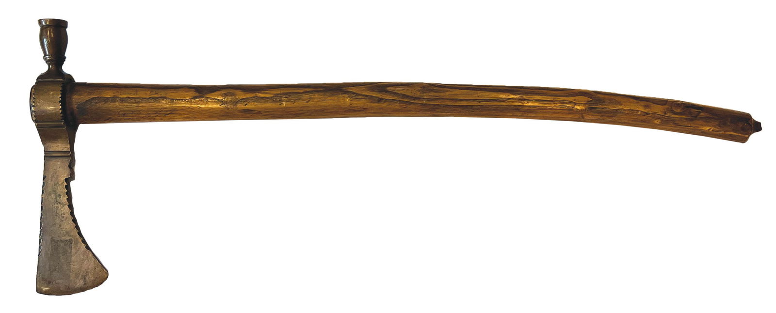 20 1/4" Old Tomahawk Pipe. Kiowa (1858). Exsteve Switzer Auction