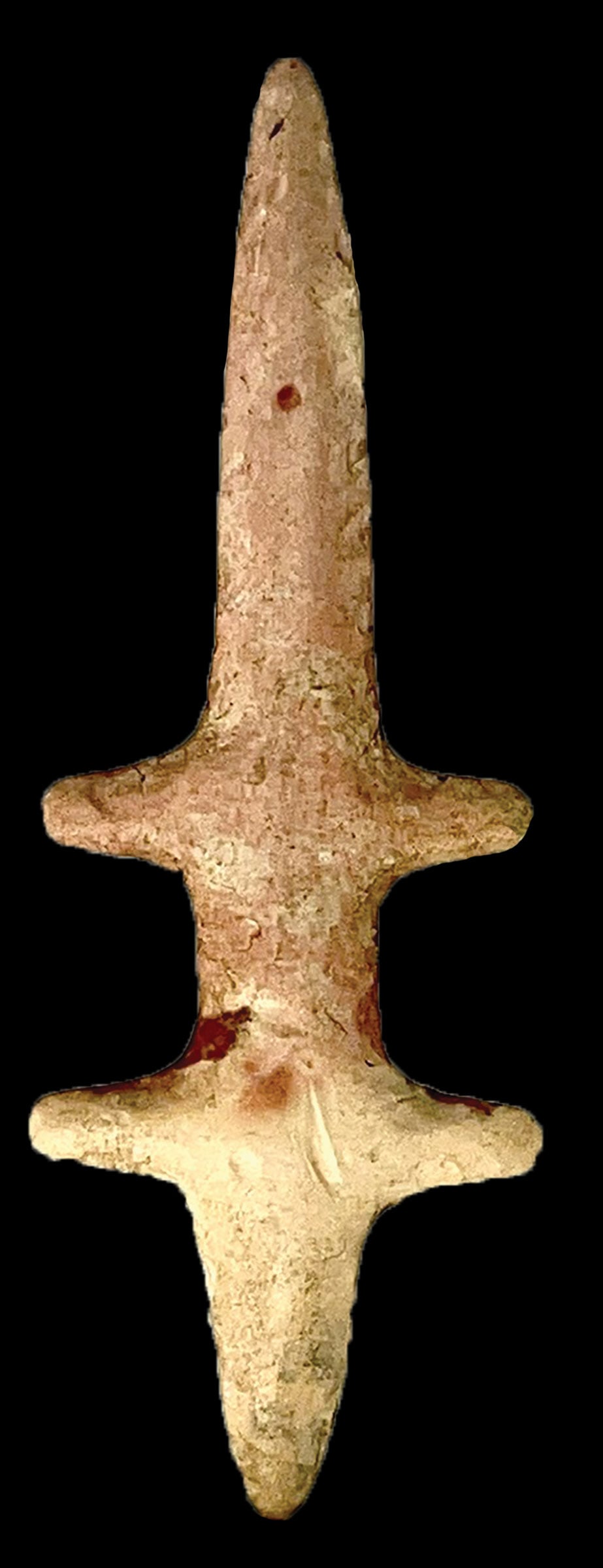 3 13/16" Flint Lizard. Burlington Chert. Ex Stermer COA (1 of 3)