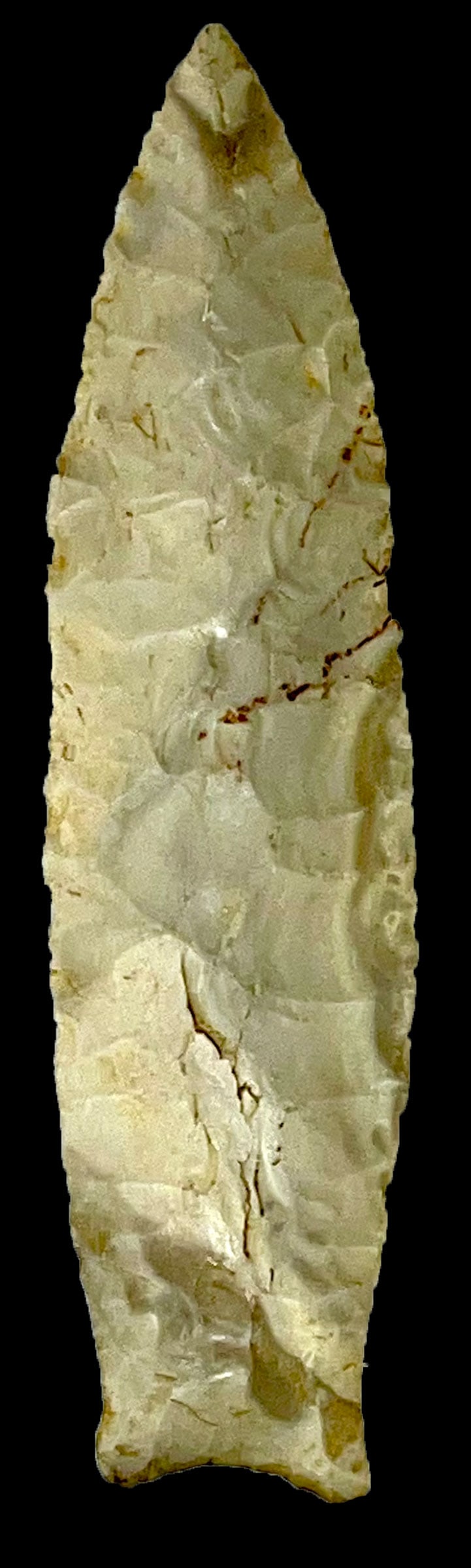 5 1/8" Pike County Point. St Genevieve Chert. Stermer COA (1 of 2)