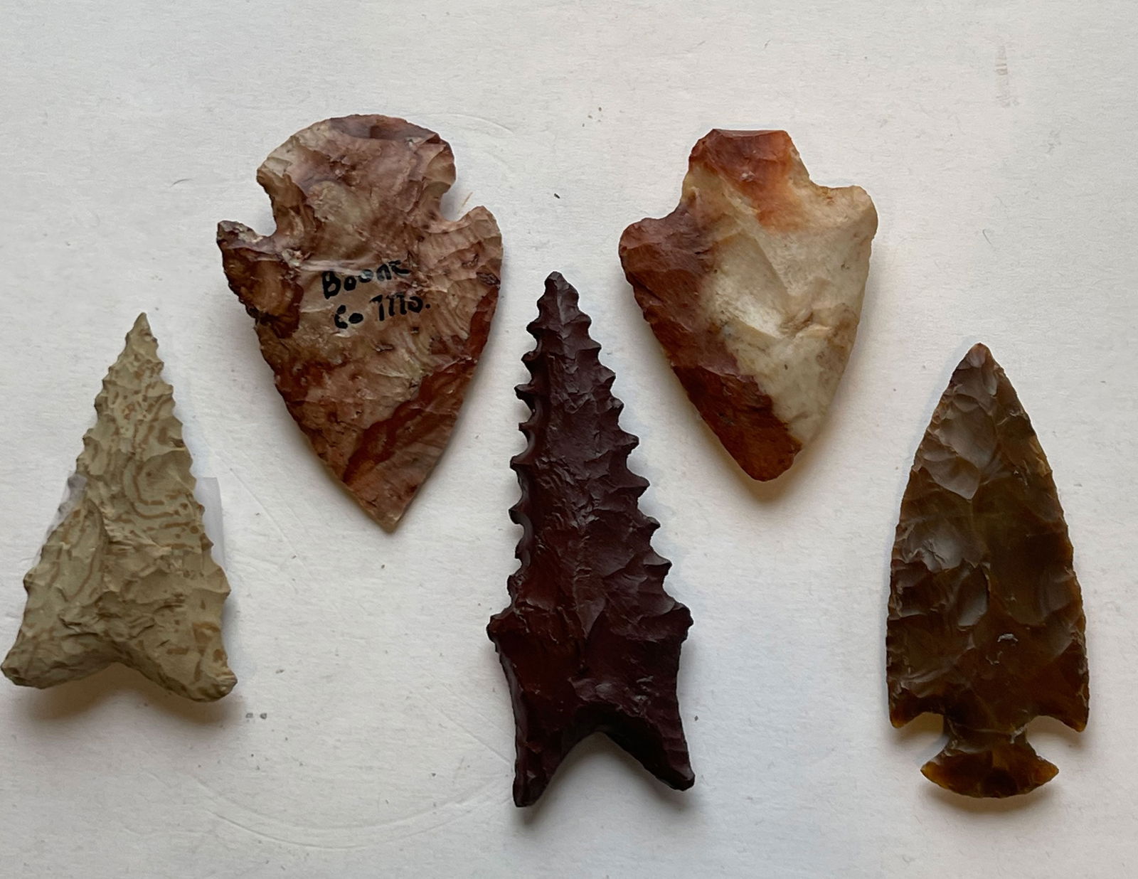 Frame of 4 Small Points.  Ex-David Cunningham. (1 of 2)