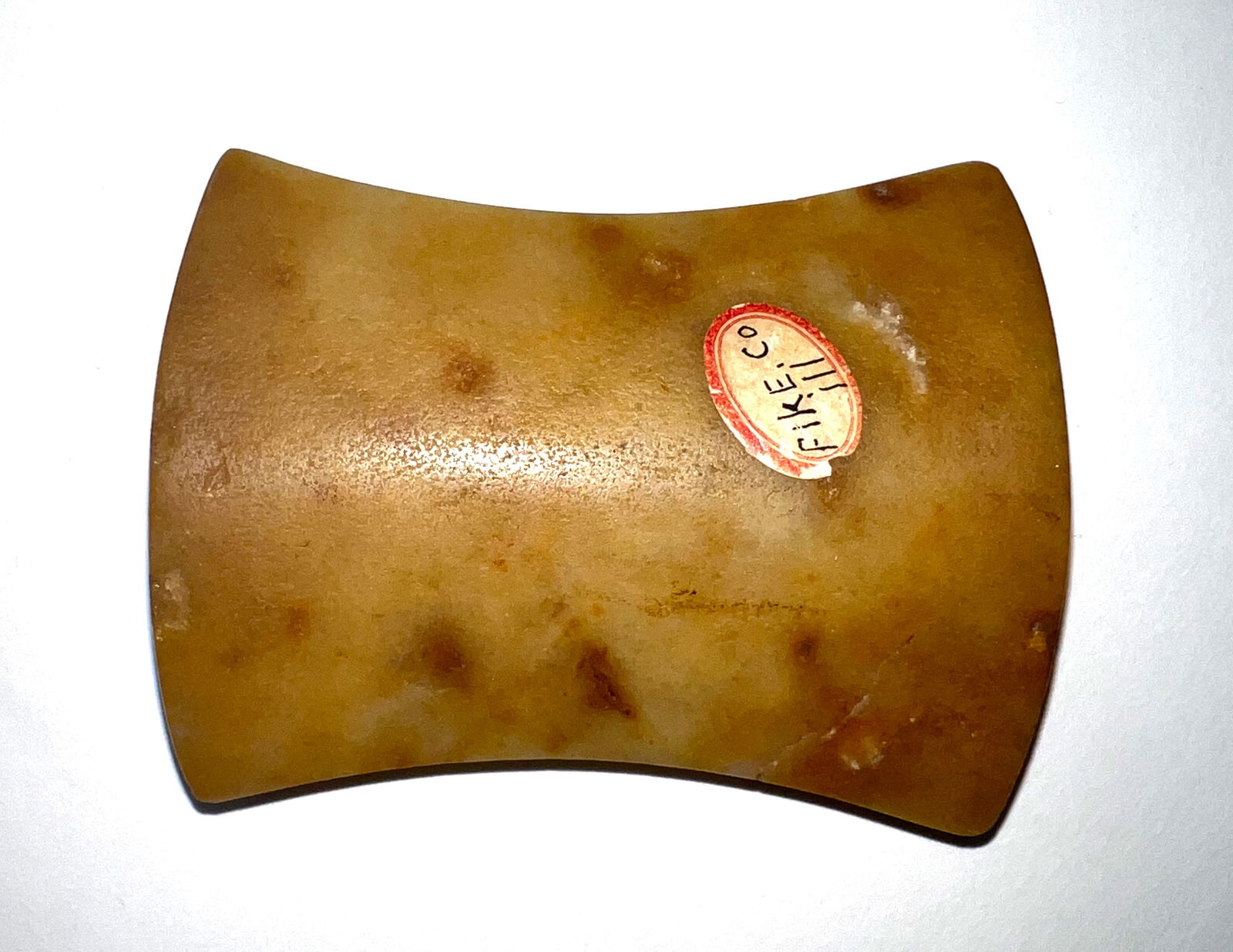 3 1/4" Hourglass Bannerstone.  Quartz.  Ex-Burton/Teubner Estate. (1 of 3)