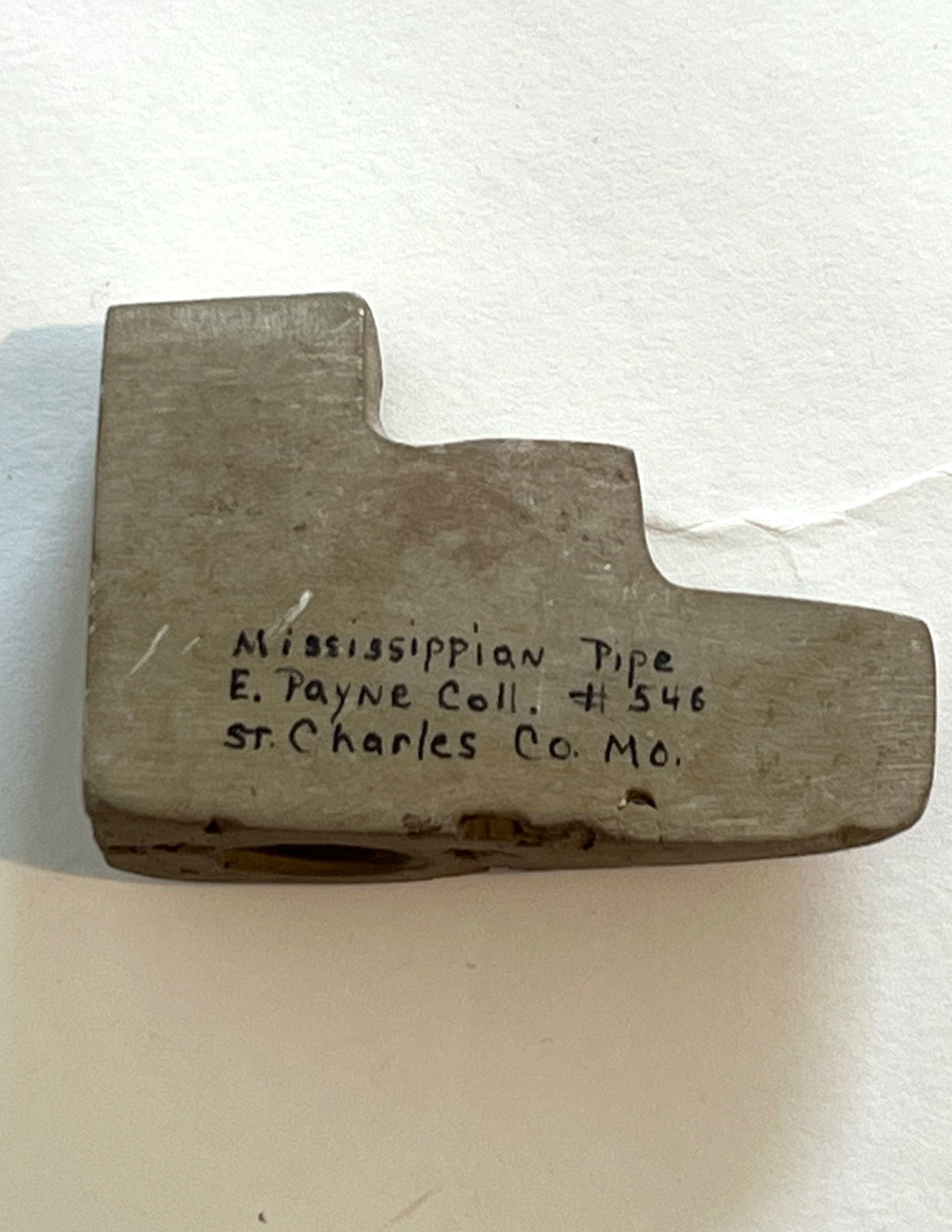 3" Stairstep Limestone Mississippian Pipe.  Ex-Burton/Teubner Estate. (1 of 5)
