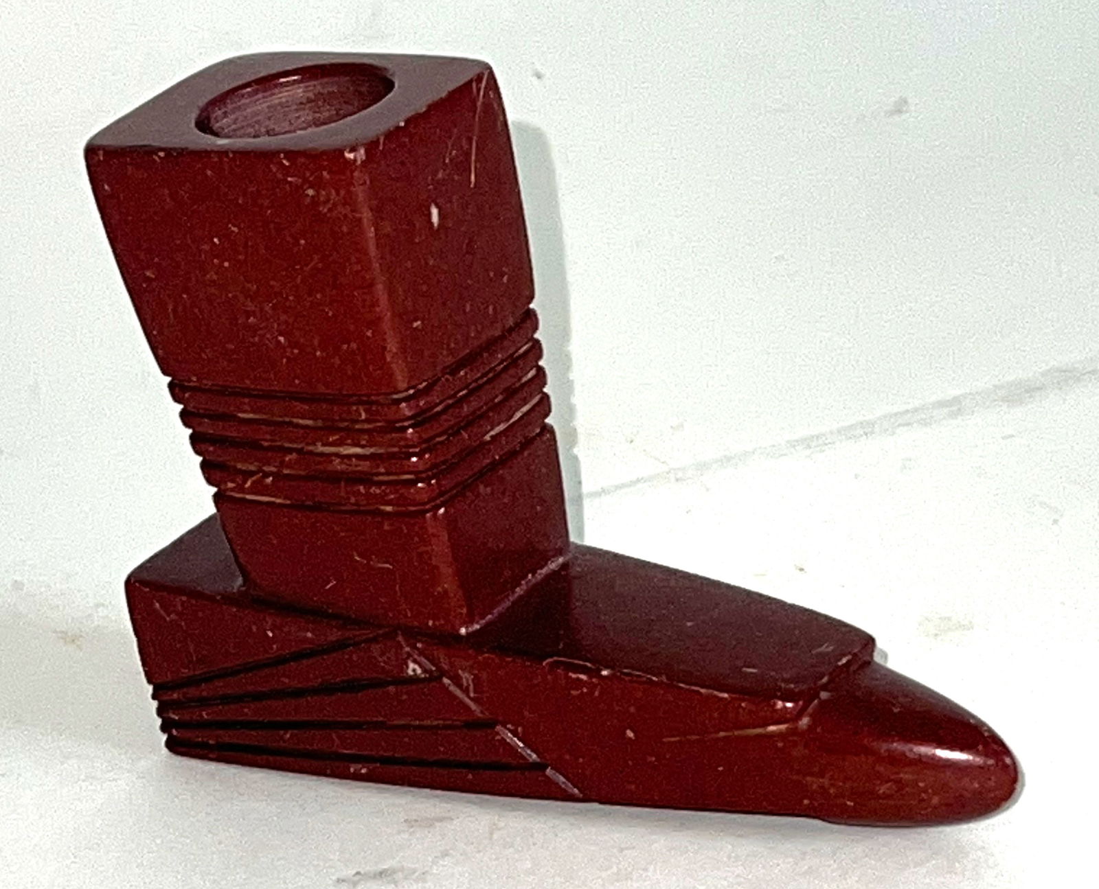 4" Eagle Effigy Head Pipe.  Ex-David Cunningham. (1 of 5)