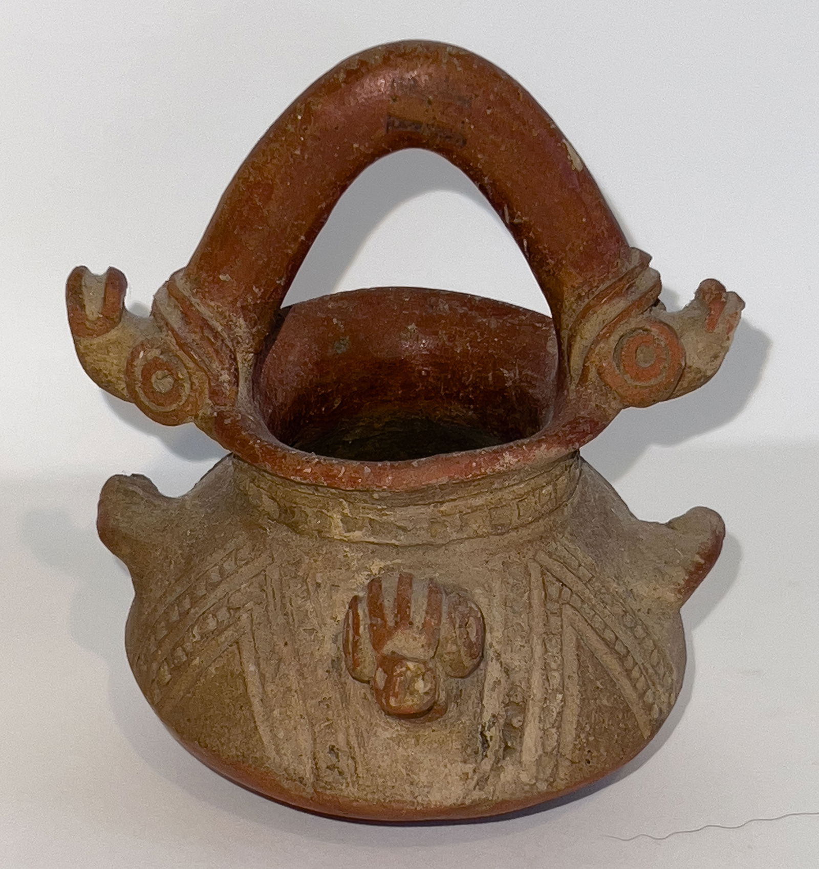 5" Bird Effigy African Pot.  Ex-Burton/Teubner Estate. (1 of 6)