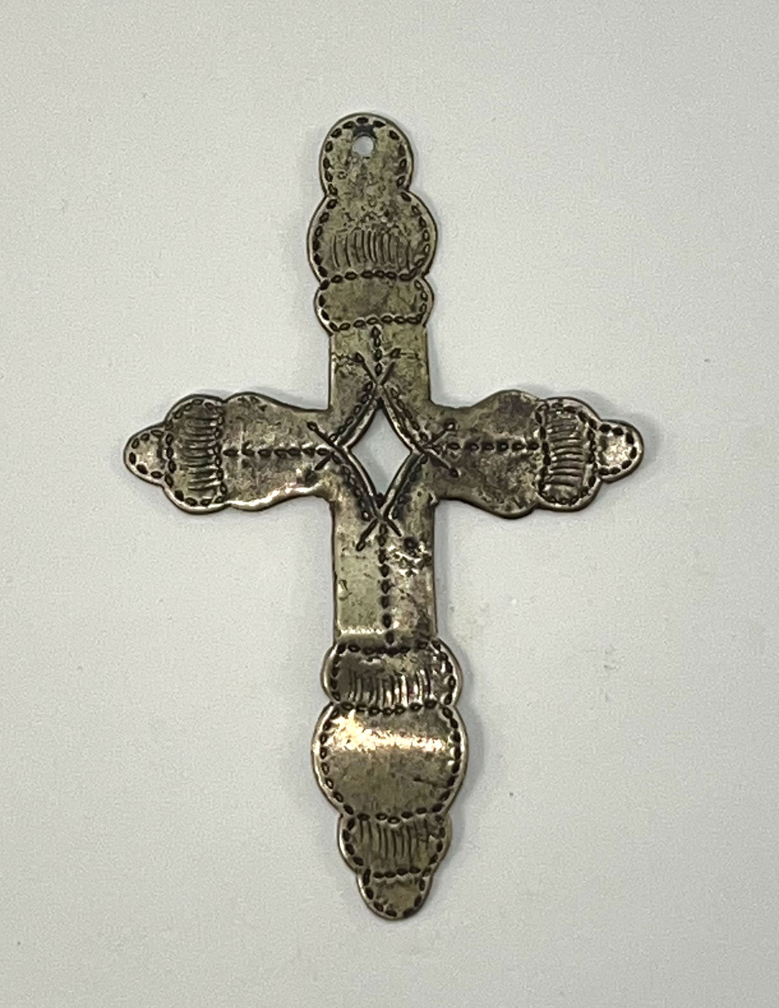 3 5/8" Trade Silver Cross.  Ex-Dale Rector. (1 of 2)