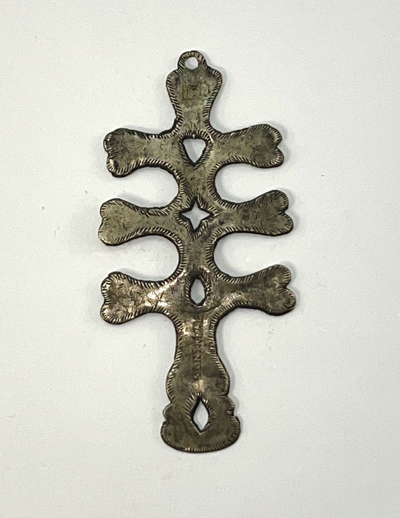 3 1/2" Triple Bar Trade Silver Cross.  Hudson Bay.  Ex-Dale Rector. (1 of 4)