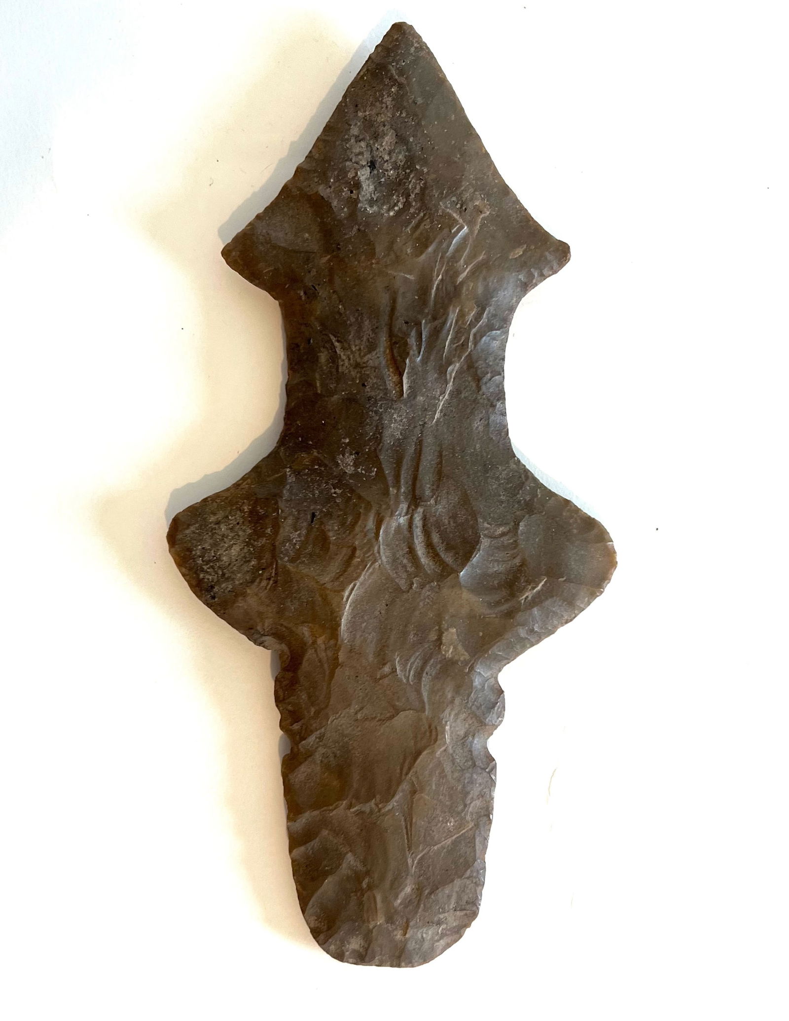 9 1/4" Flint Ceremonial Mace.  Ex-Burton/Teubner Estate. (1 of 3)