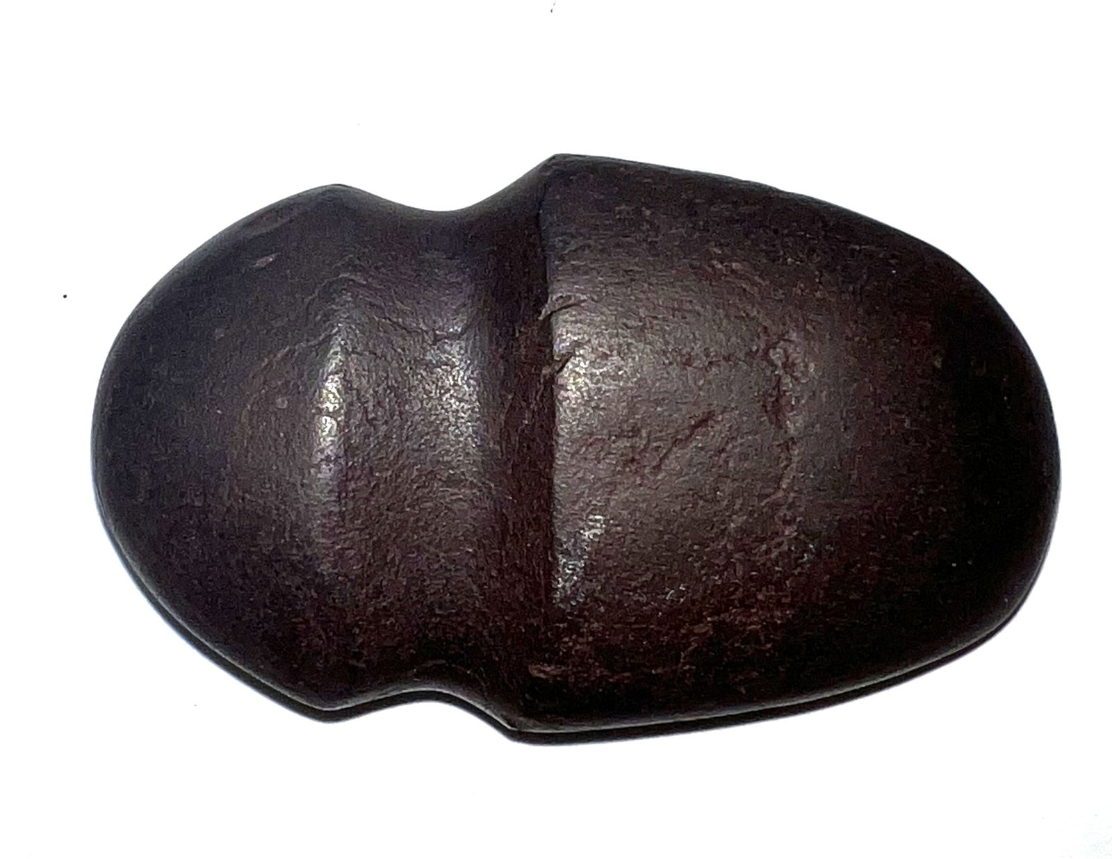 3 1/8" Hematite Full Grooved Axe.  Ex-Burton/Teubner Estate. (1 of 2)