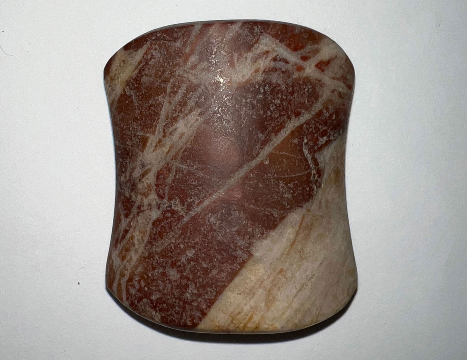 2 3/4" Hourglass Bannerstone.  Ex-Burton/Teubner Estate. (1 of 3)