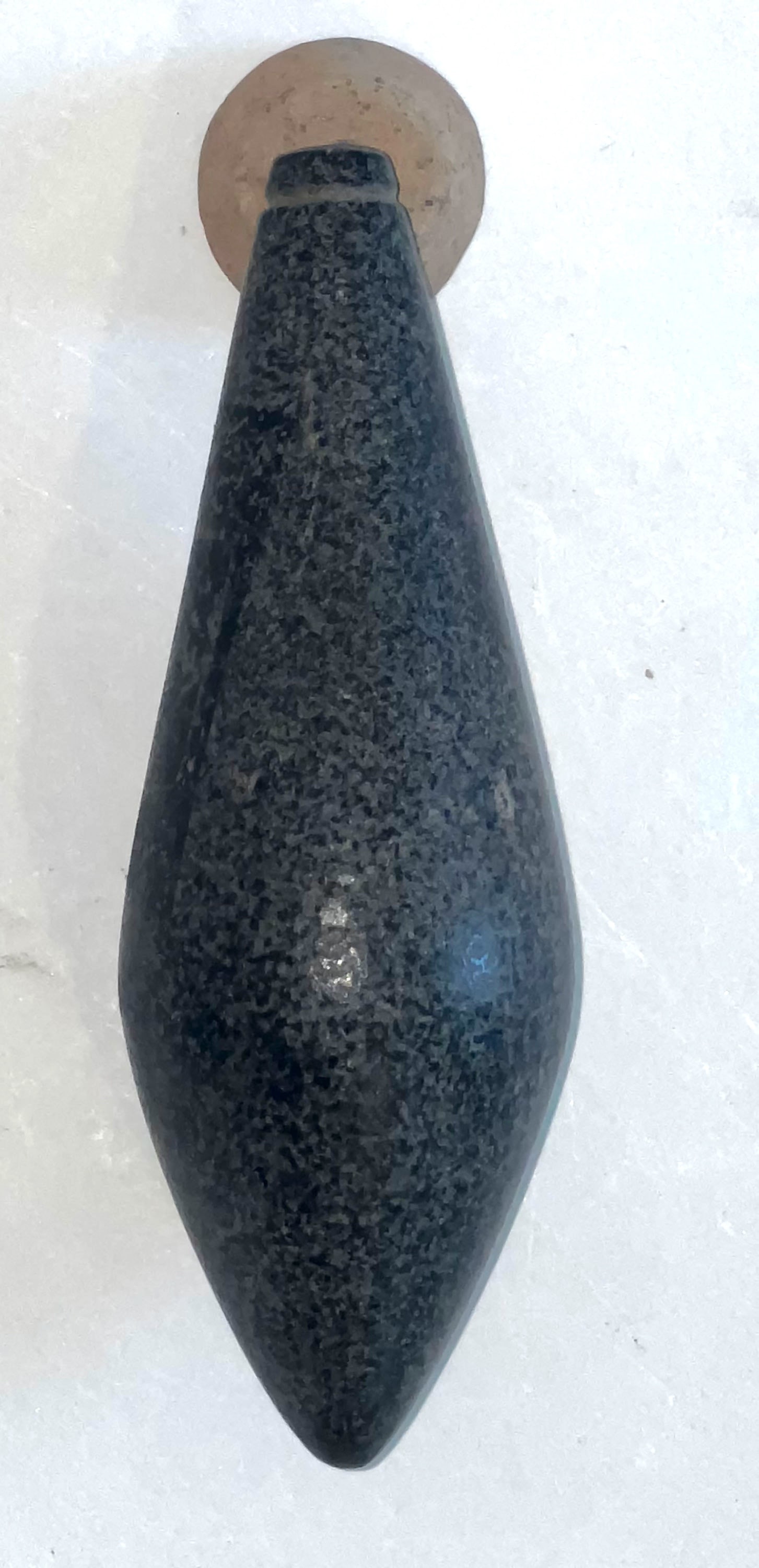 4 1/8" Granite Plummet.  Ex-David Cunningham. (1 of 1)